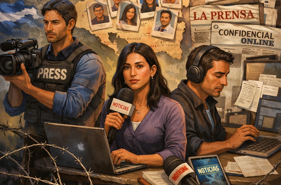 Periodistas exiliados rompen apagón informativo en Nicaragua